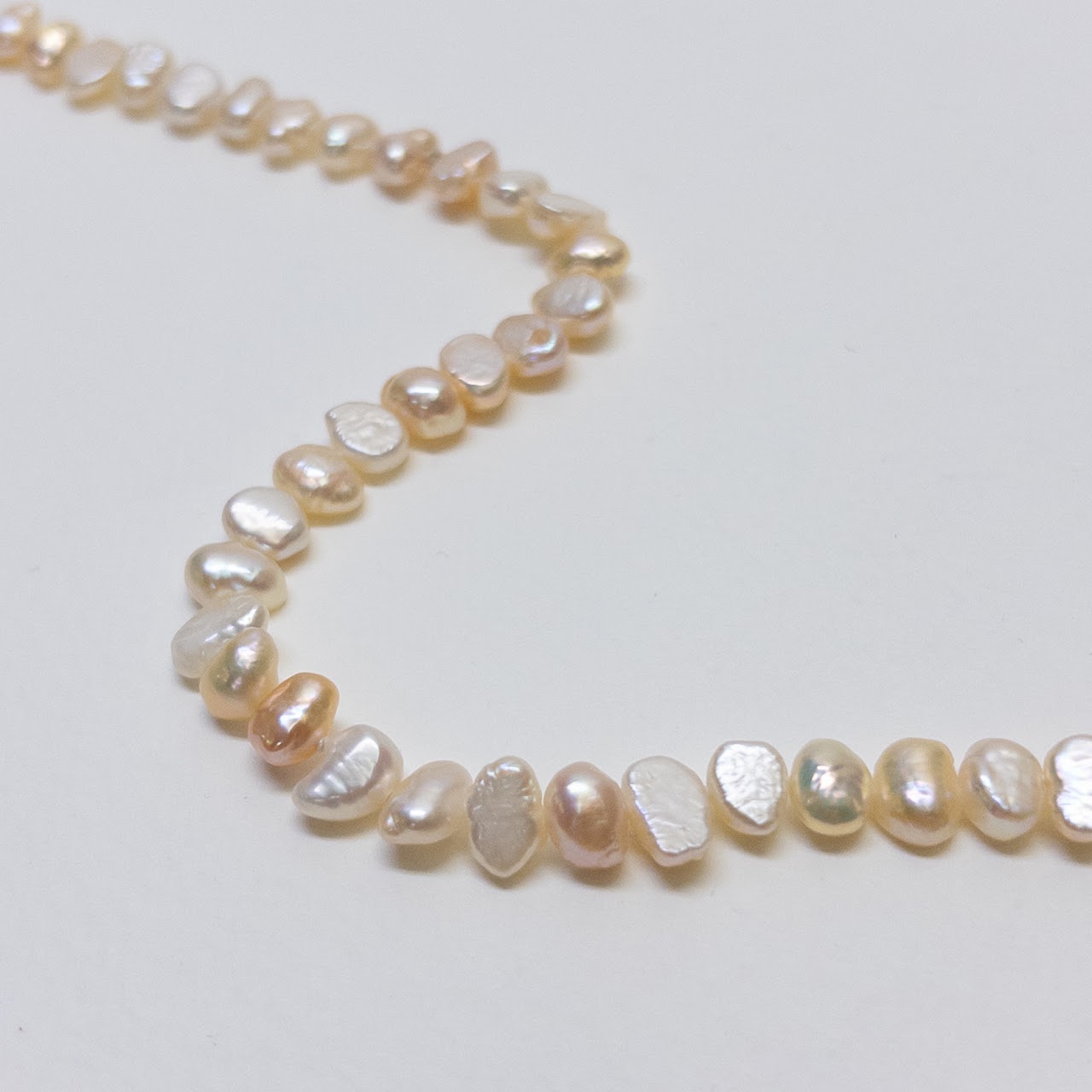 Keishi Freshwater Pearl Endless Strand Necklace Pair