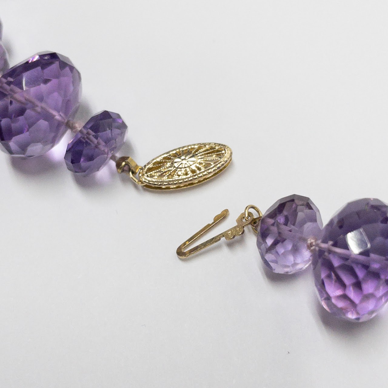 Amethyst & 14K Gold Necklace