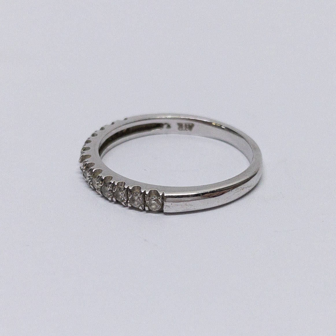 10K White Gold & Diamond Ring