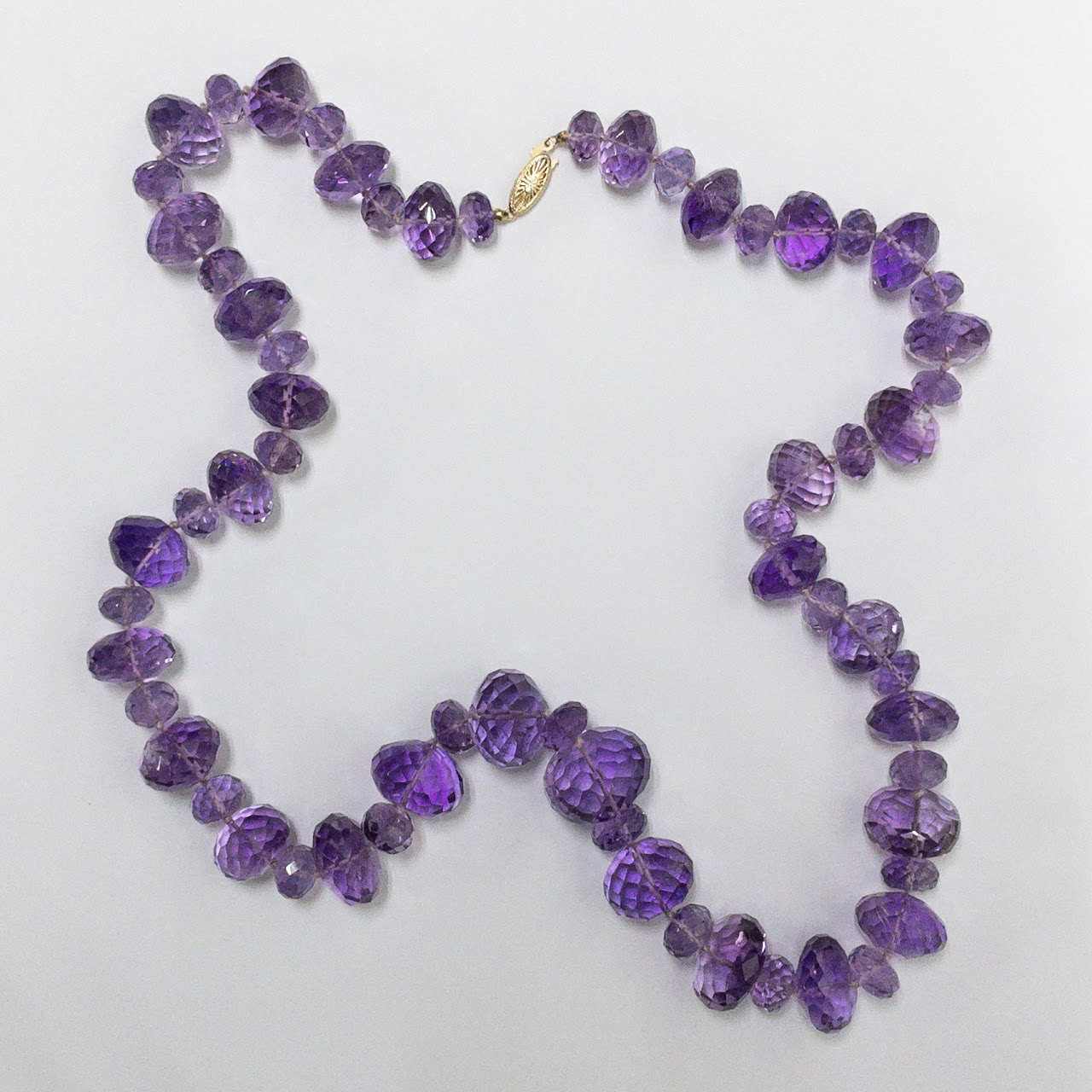 Amethyst & 14K Gold Necklace