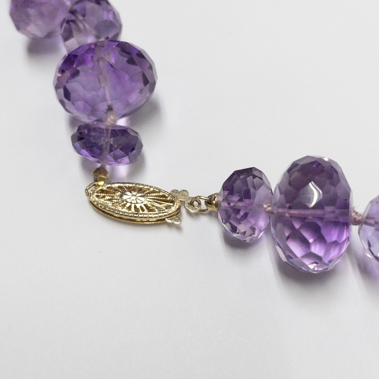 Amethyst & 14K Gold Necklace