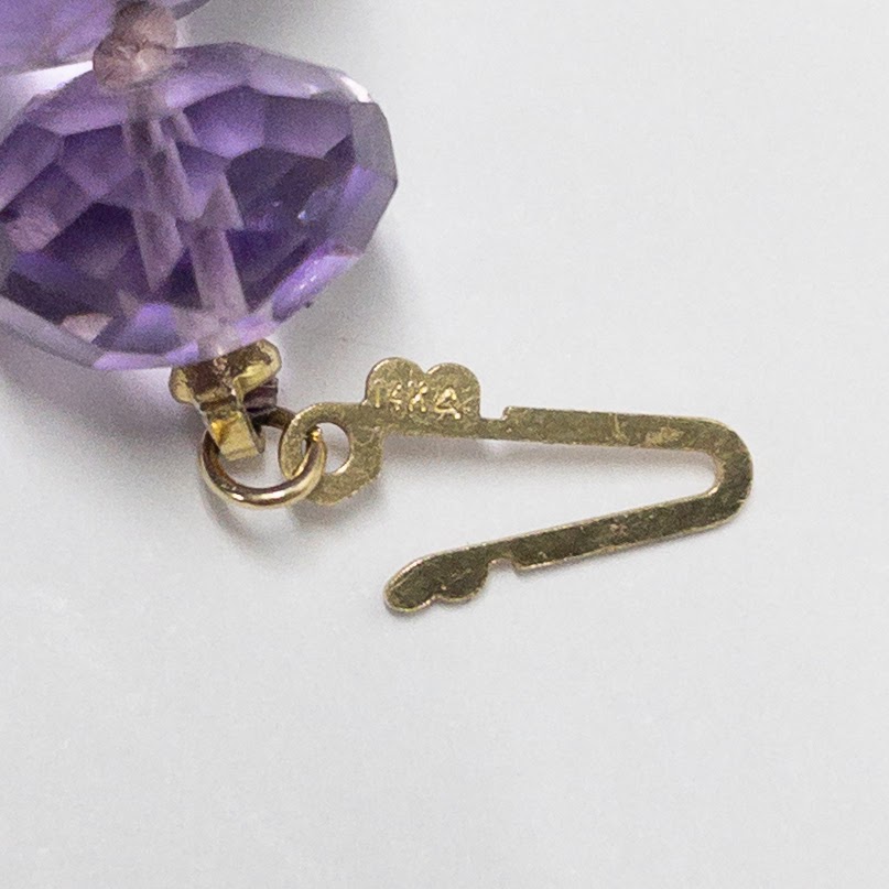 Amethyst & 14K Gold Necklace