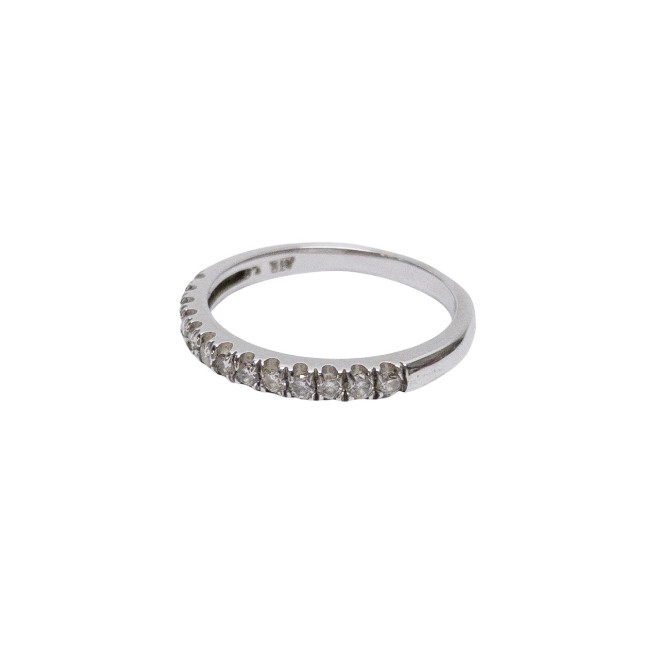 10K White Gold & Diamond Ring