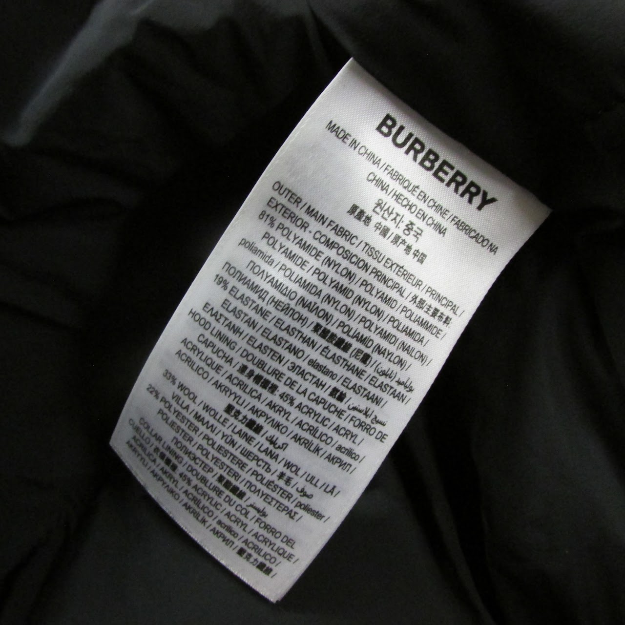 Burberry Long Hooded Puffer Coat