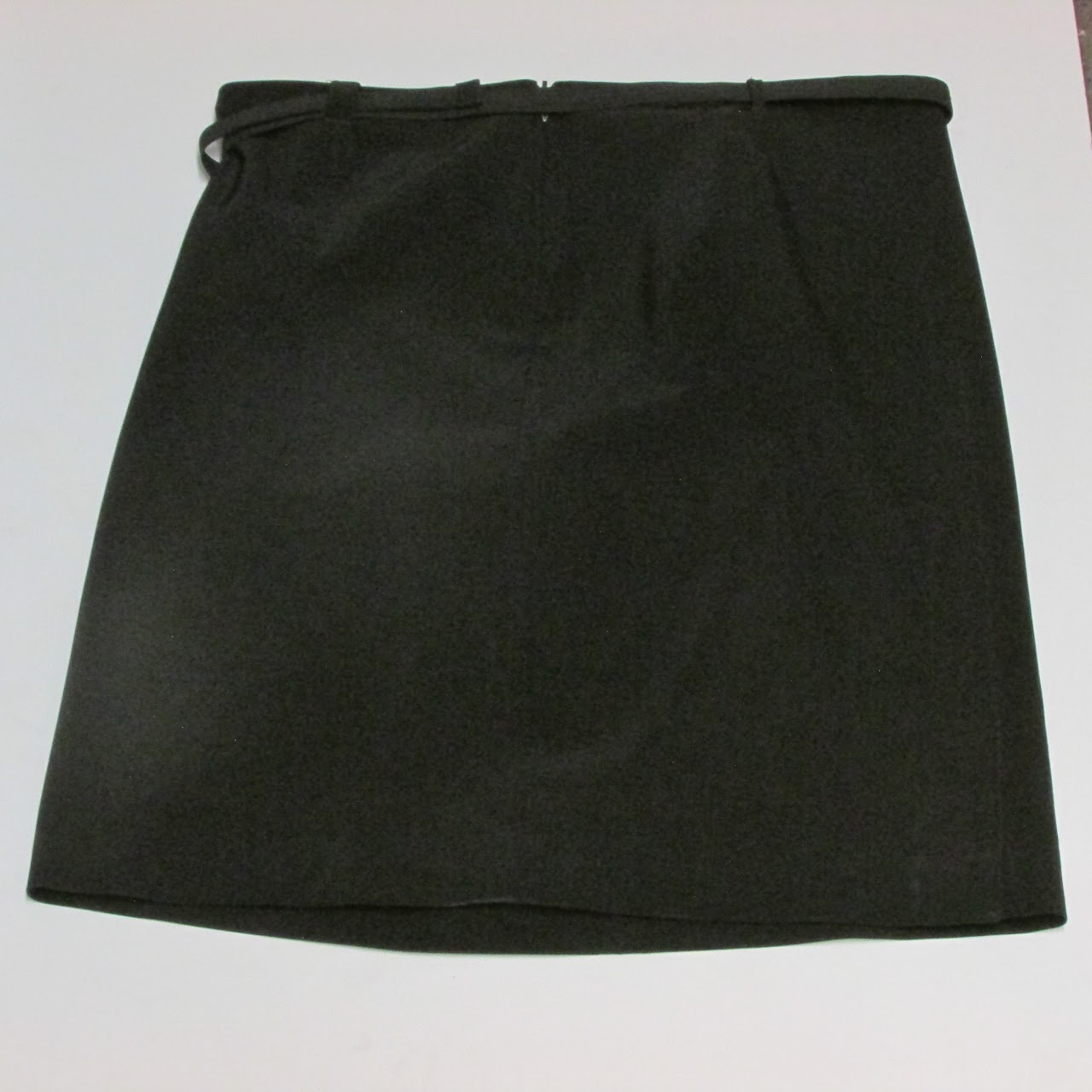 Prada Belted Mini Skirt