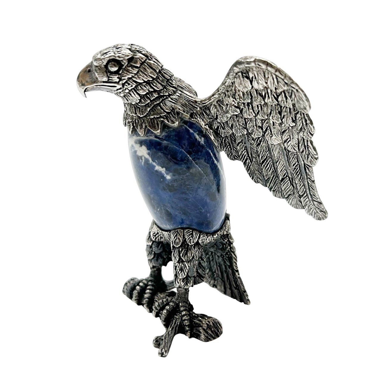 Sterling Silver & Sodalite Eagle Sculpture