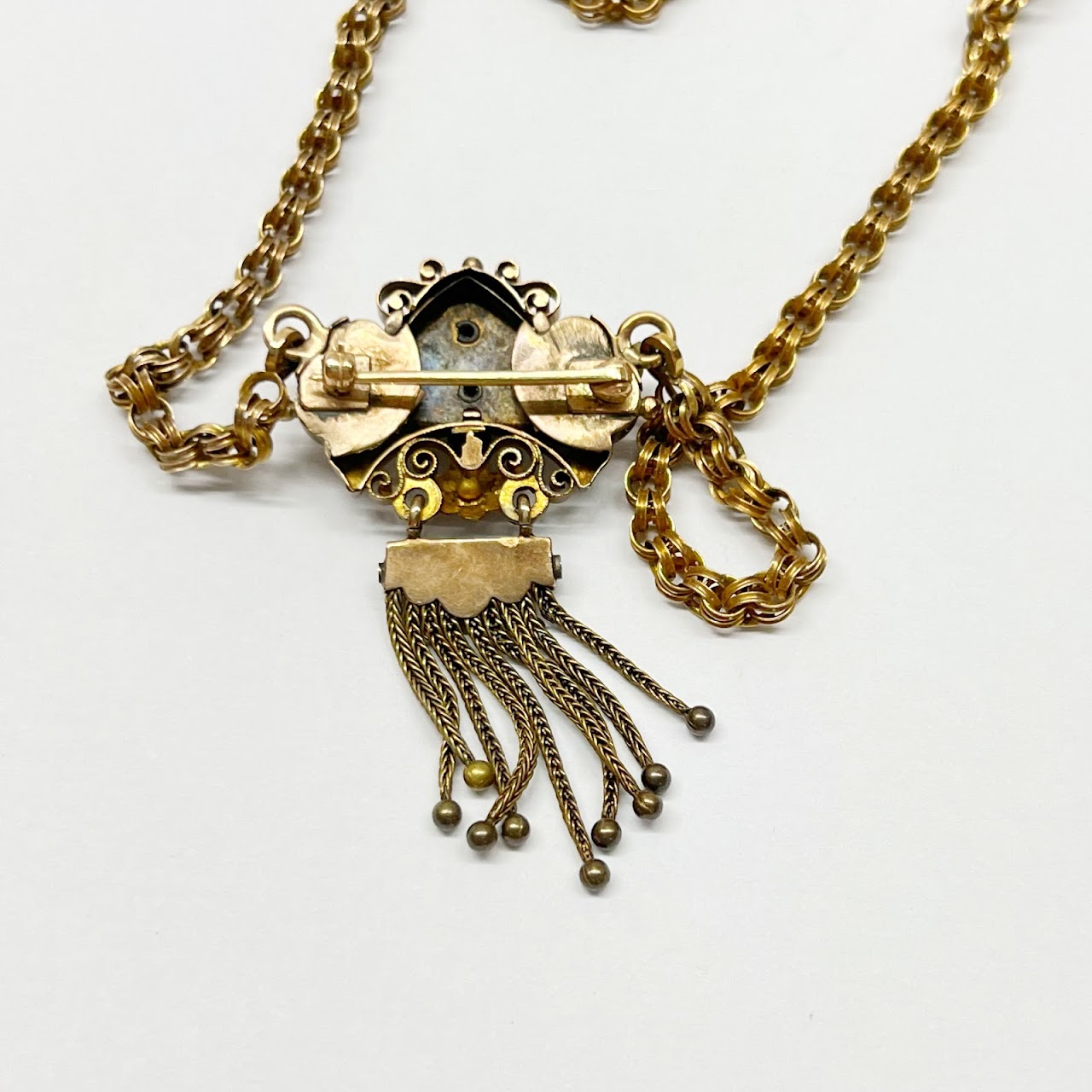 14K Gold Victorian Watch Fob & Chain