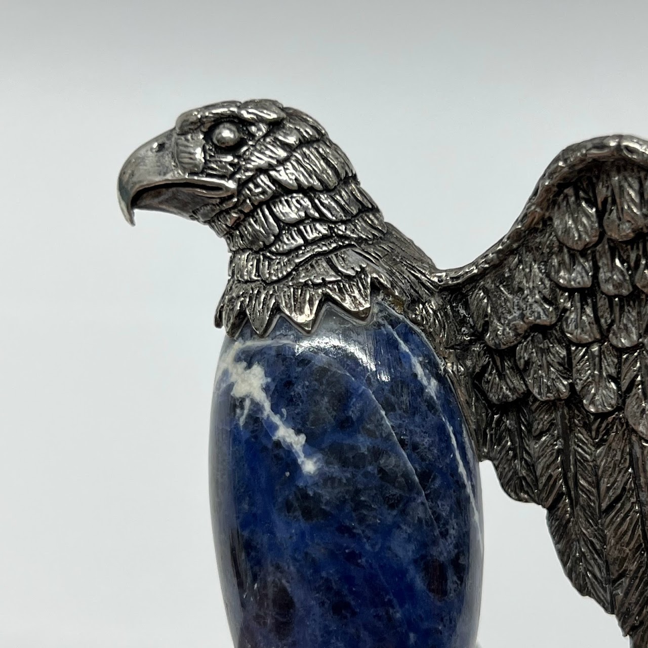 Sterling Silver & Sodalite Eagle Sculpture