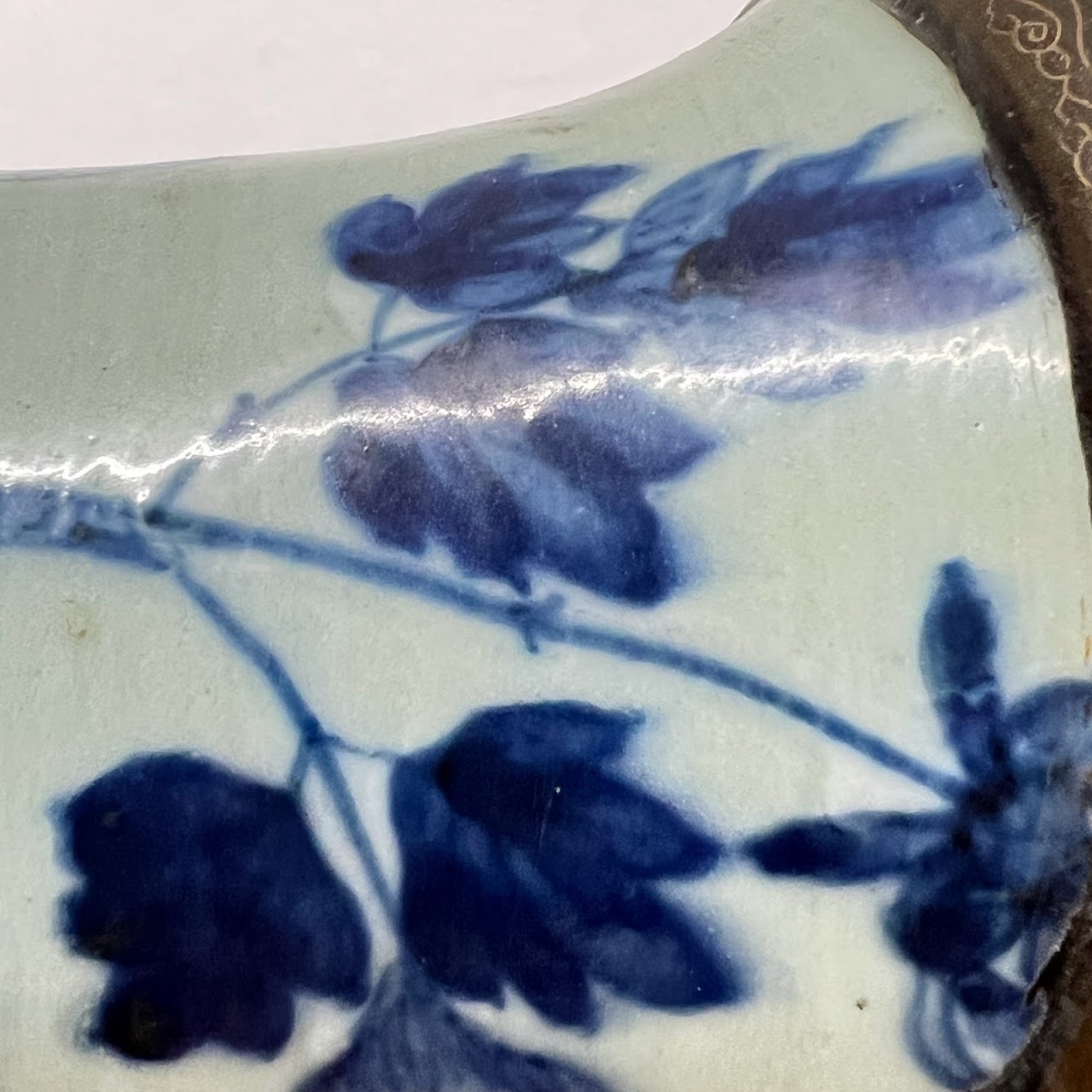 Chinese Porcelain Shard & Lacquer Box