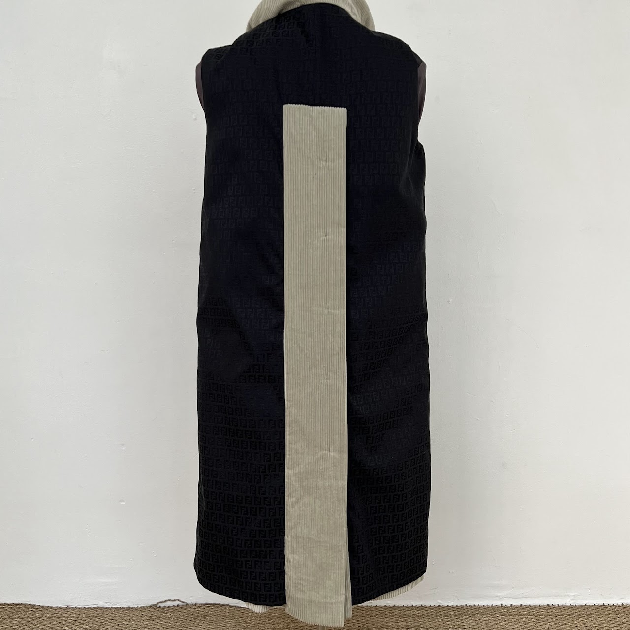 Fendi Jeans Corduroy Long Overcoat