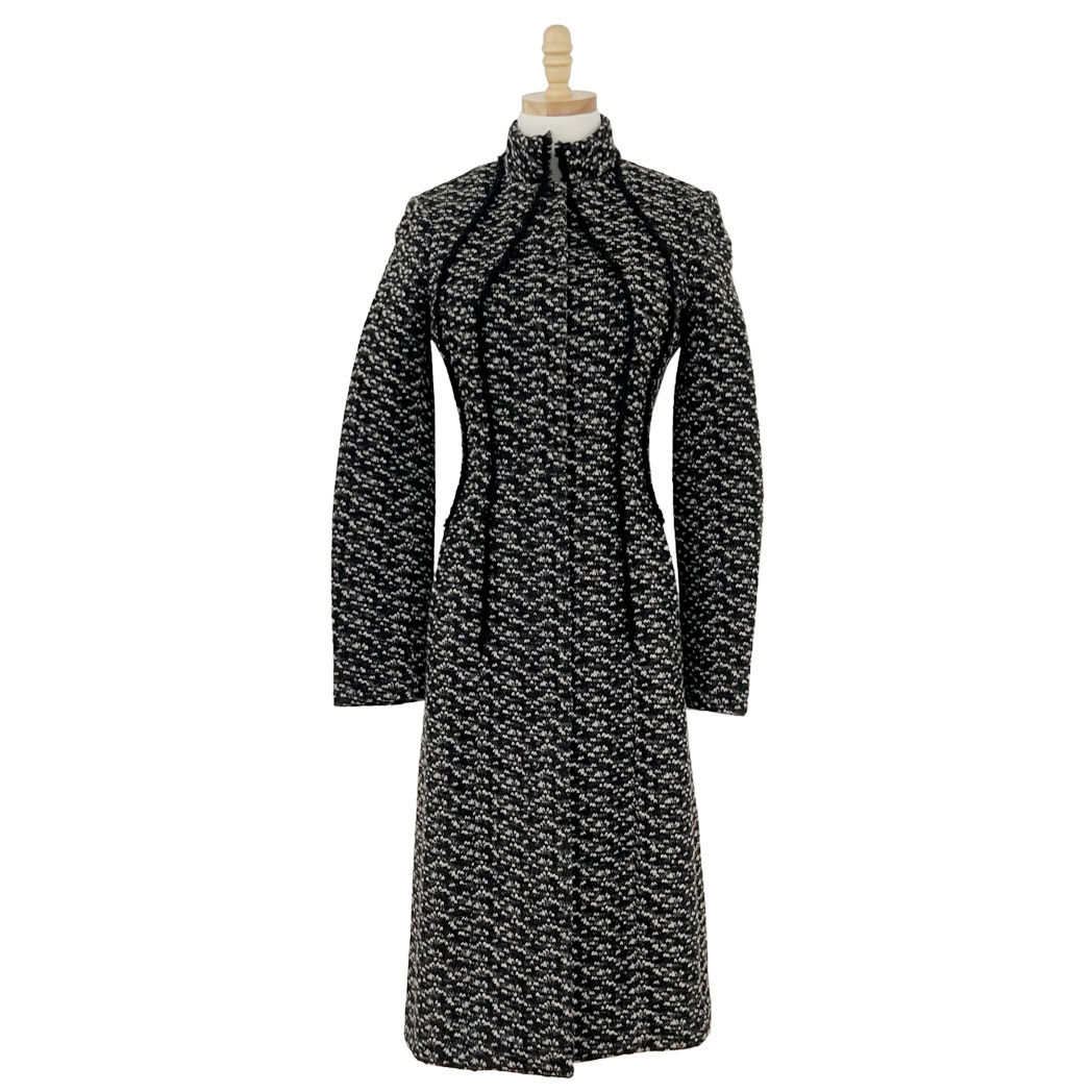 Bottega Veneta Wool Mohair Trimmed Coat