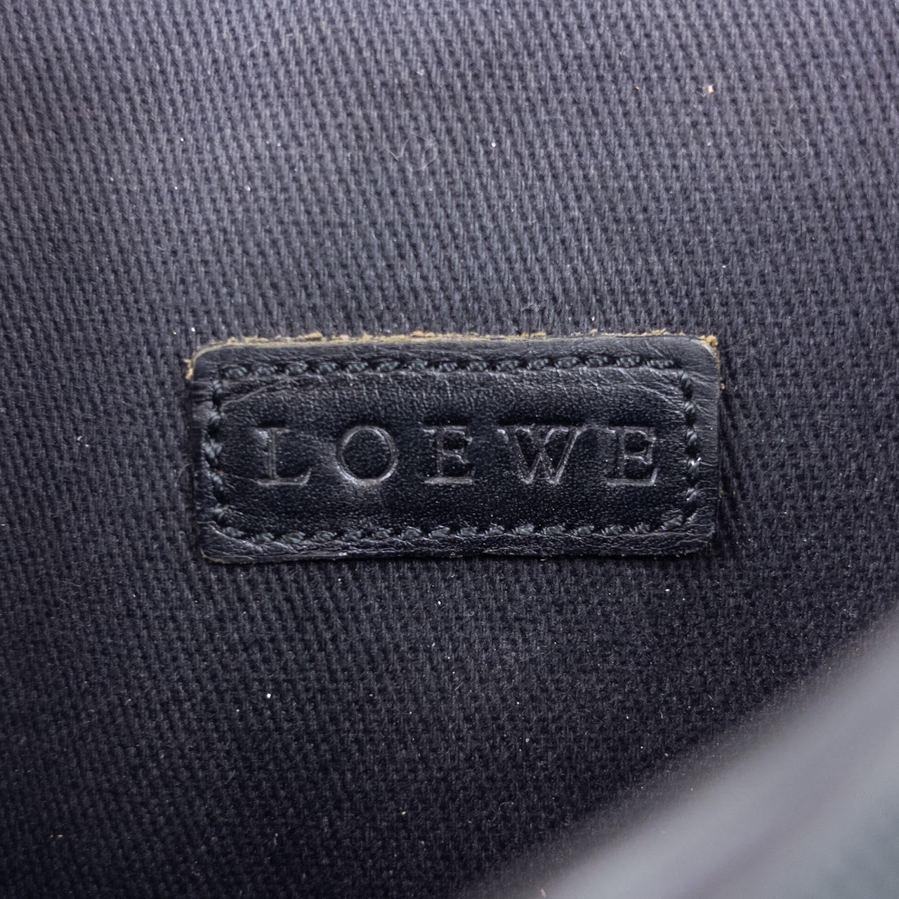 Loewe Vintage Anagram  Canvas Shoulder Bag