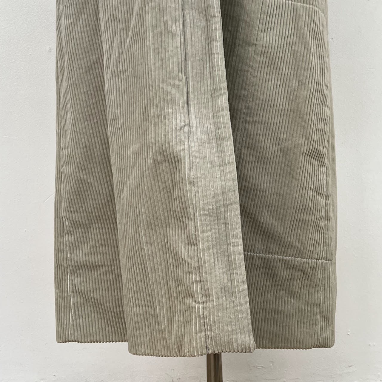 Fendi Jeans Corduroy Long Overcoat