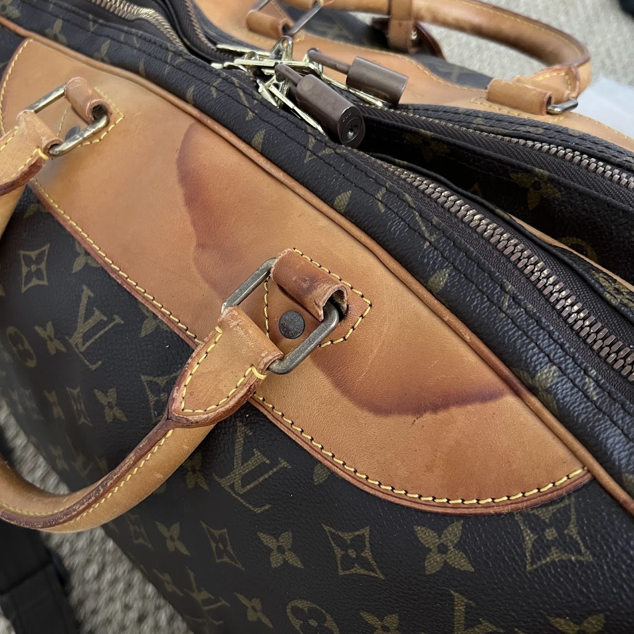 Louis Vuitton Alize 2 Compartment Travel Bag