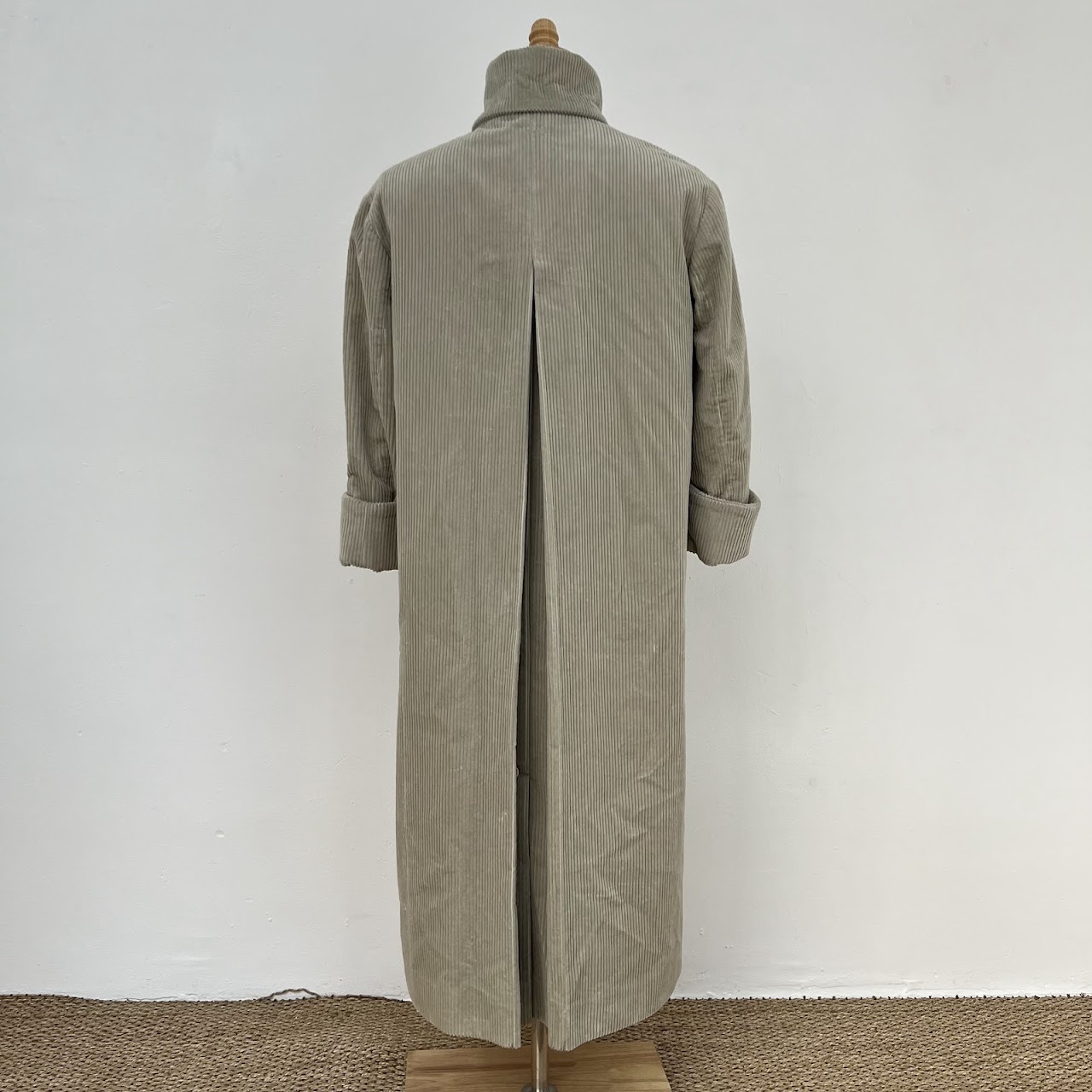 Fendi Jeans Corduroy Long Overcoat