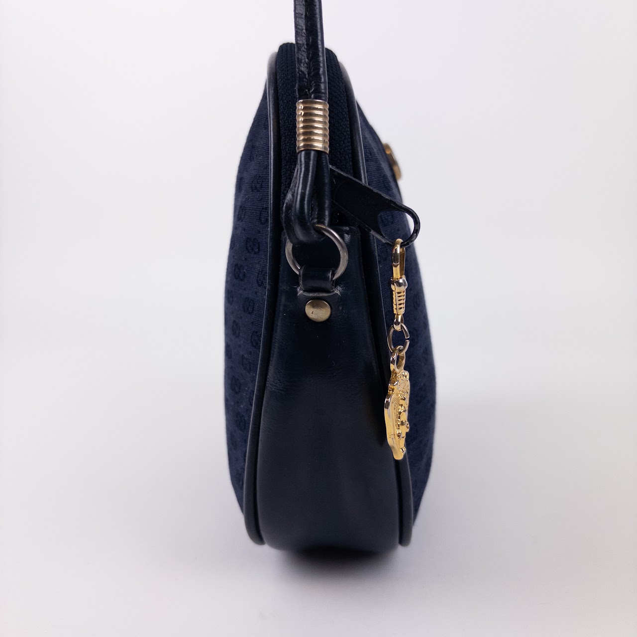 Gucci Interlocking GG Navy Blue Small Crossbody Bag