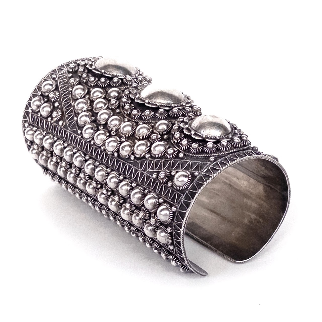 Siam Sterling SIlver Vintage Cuff Wrist Armor