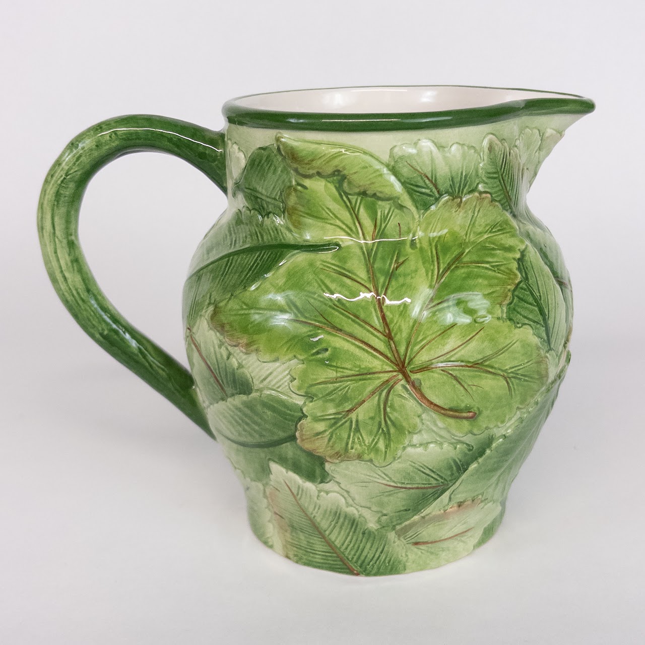 Tiffany & Co. Majolica Italian Ceramic Pitcher