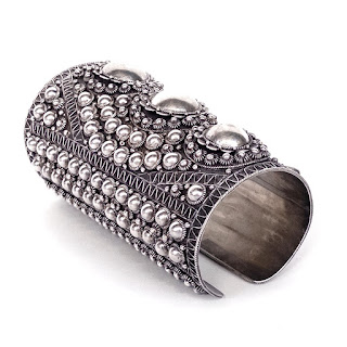 Siam Sterling SIlver Vintage Cuff Wrist Armor