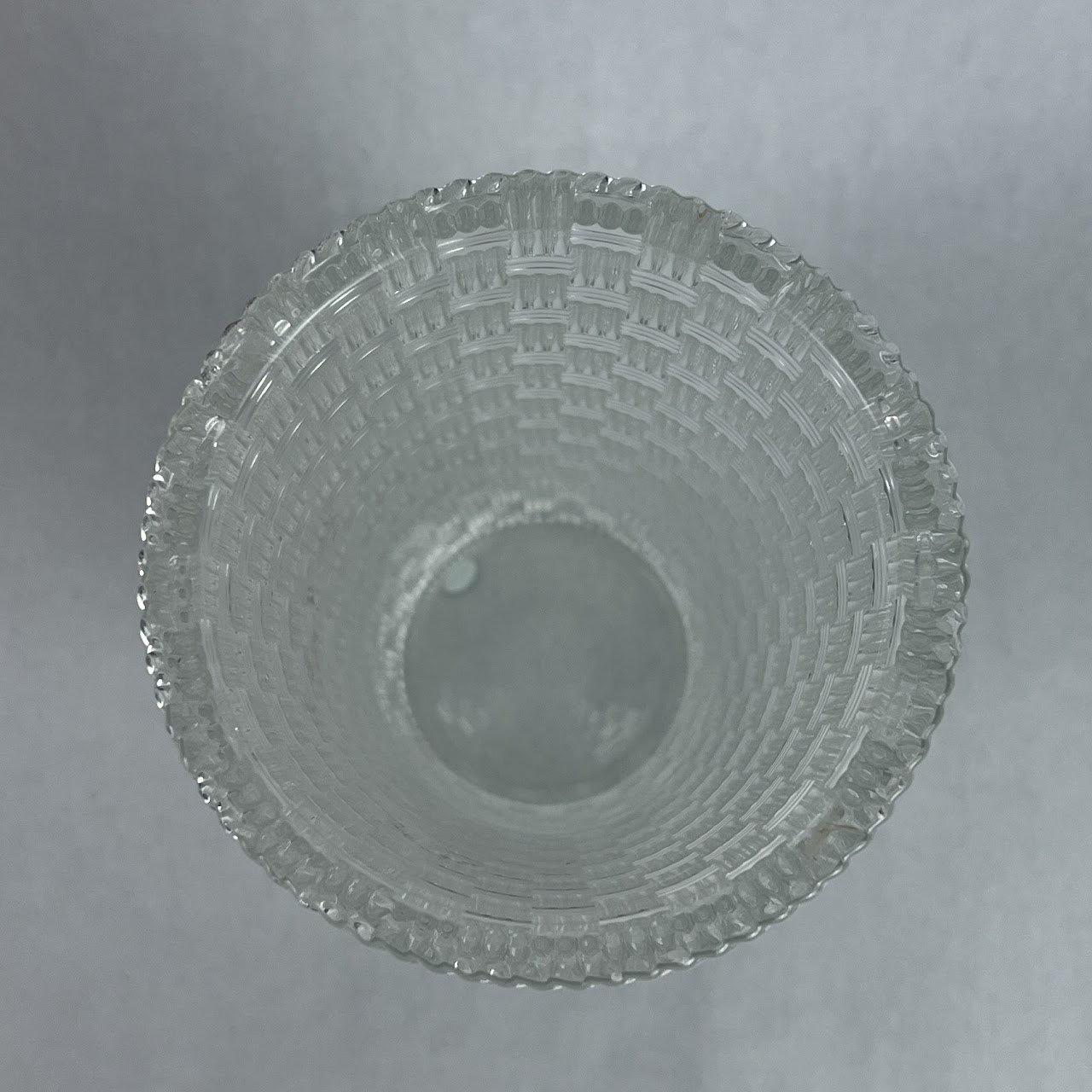 Tiffany & Co. Crystal Basket-Weave Large Vase