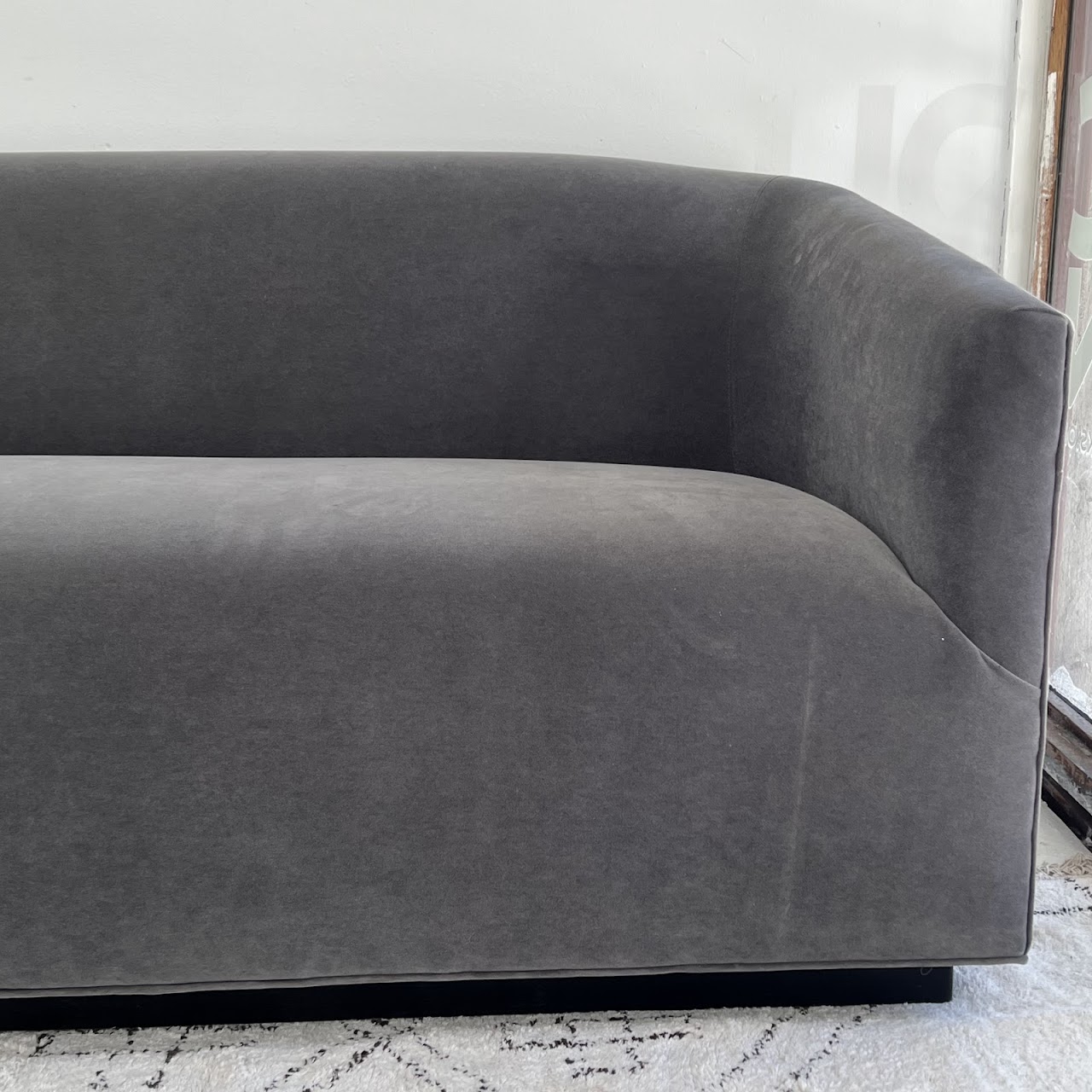 Restoration Hardware 1950s Italian Style Shelter-Arm Sofa