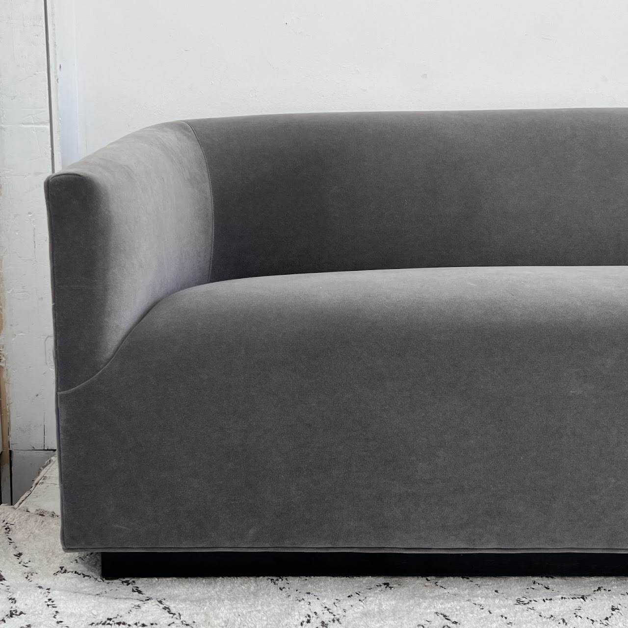 Restoration Hardware 1950s Italian Style Shelter-Arm Sofa