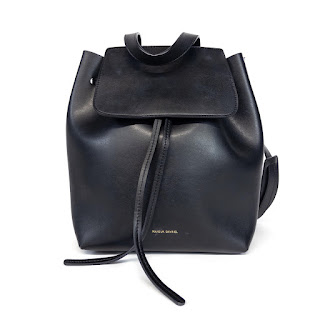 Mansur Gavriel Black Leather Backpack