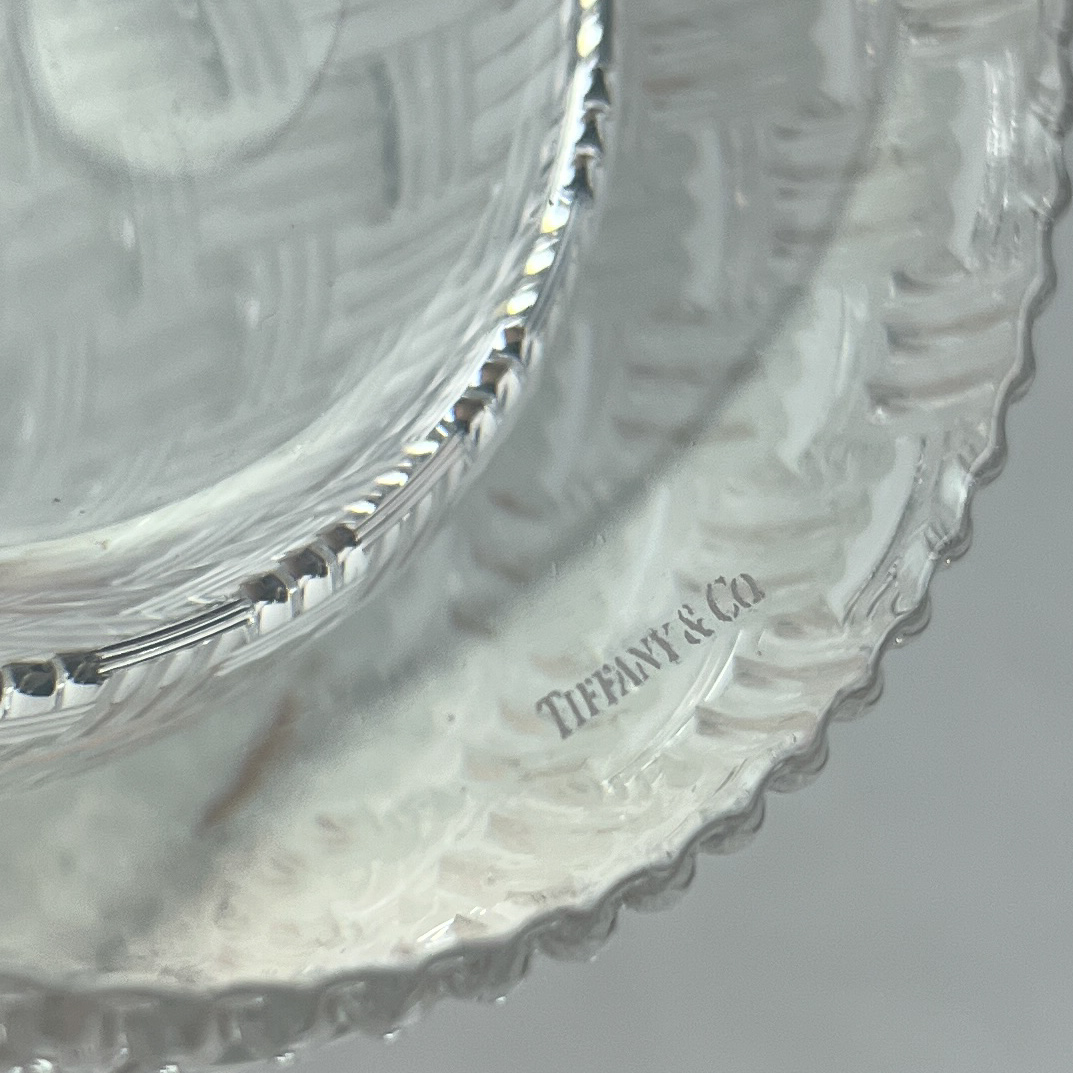 Tiffany & Co. Crystal Basket-Weave Large Vase