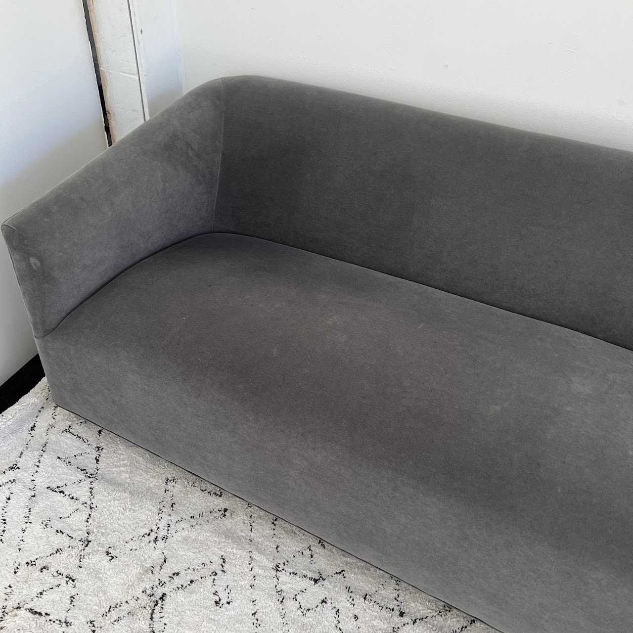 Restoration Hardware 1950s Italian Style Shelter-Arm Sofa