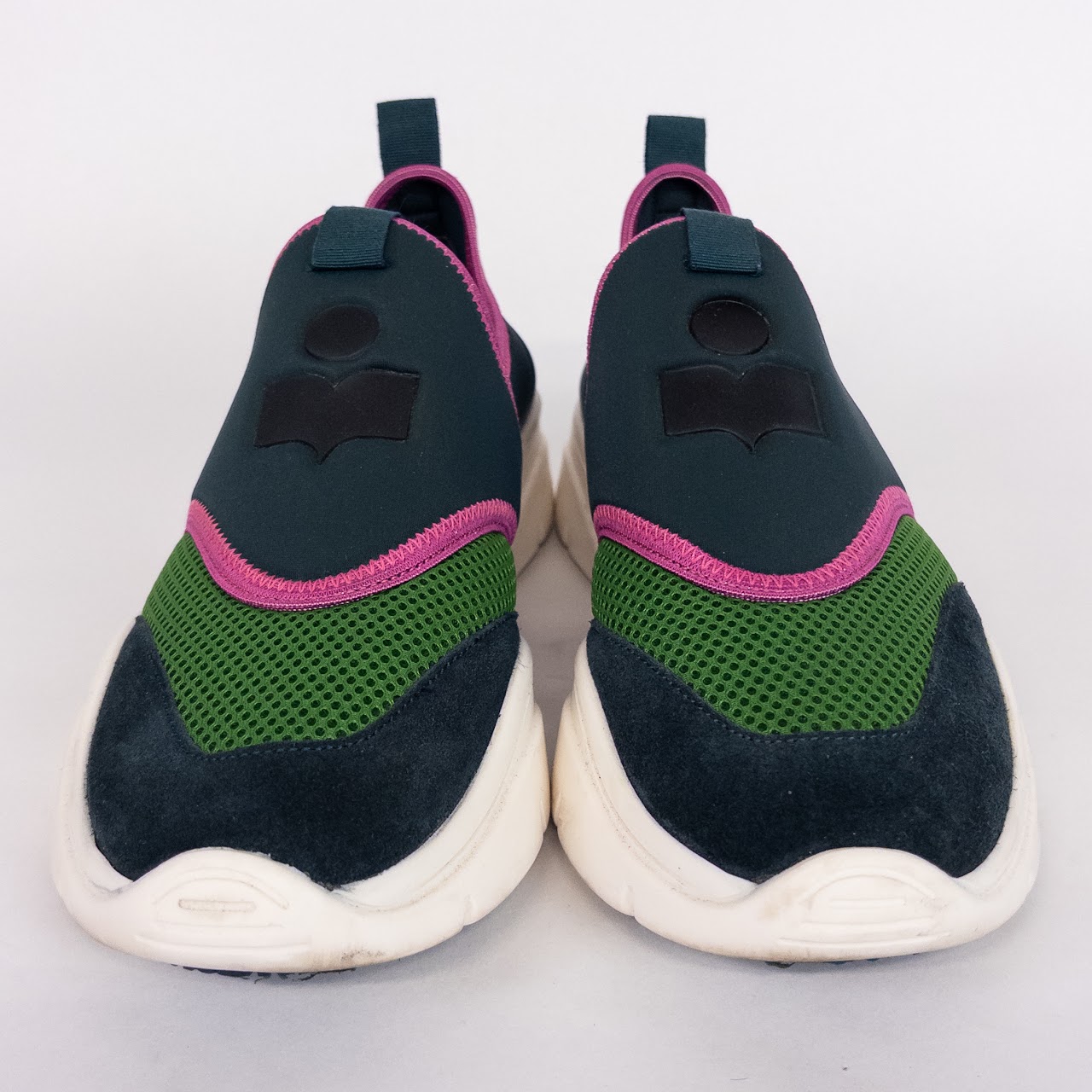 Isabel Marant Neoprene, Mesh and Suede Sneakers