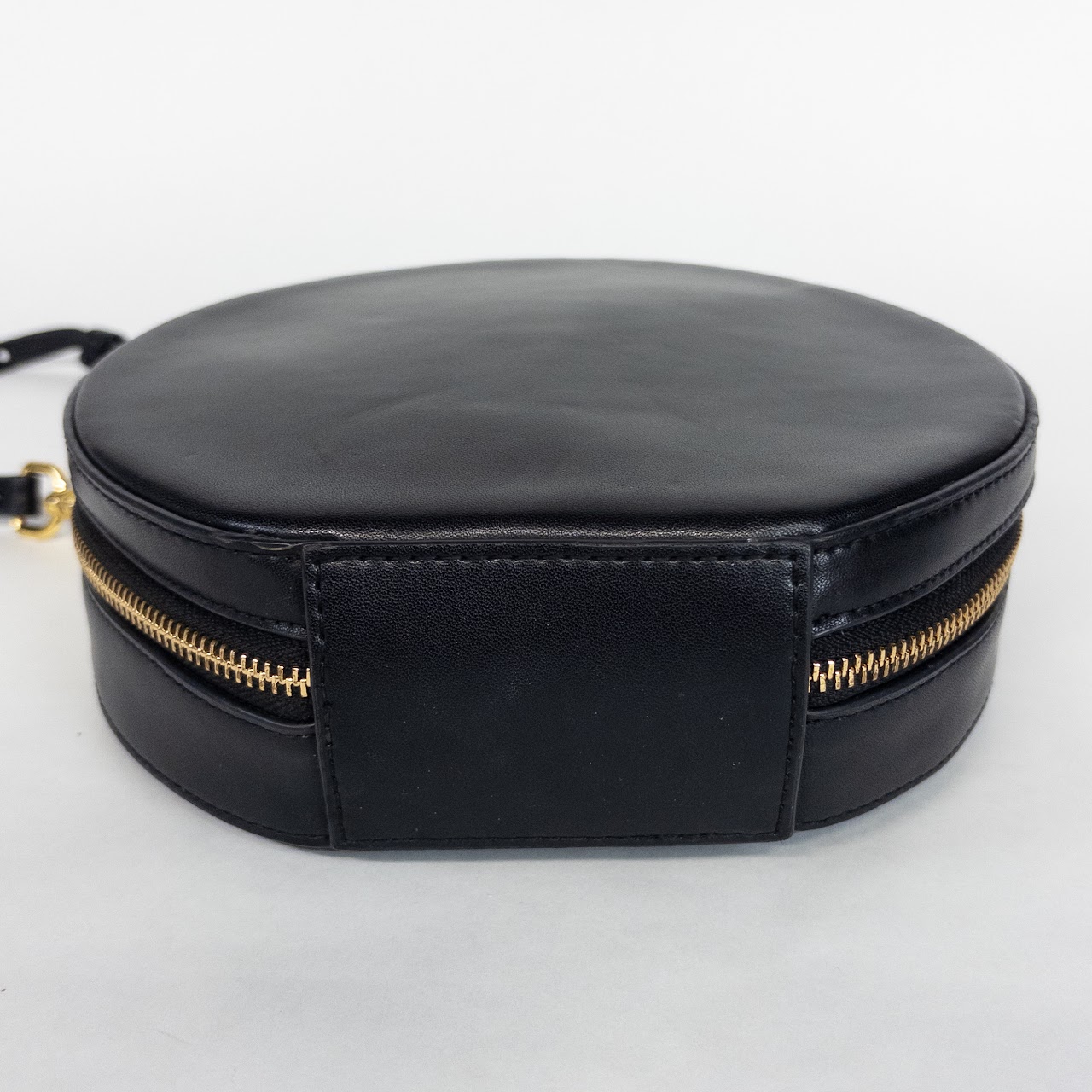 Mansur Gavriel Black Leather Round Crossbody Bag