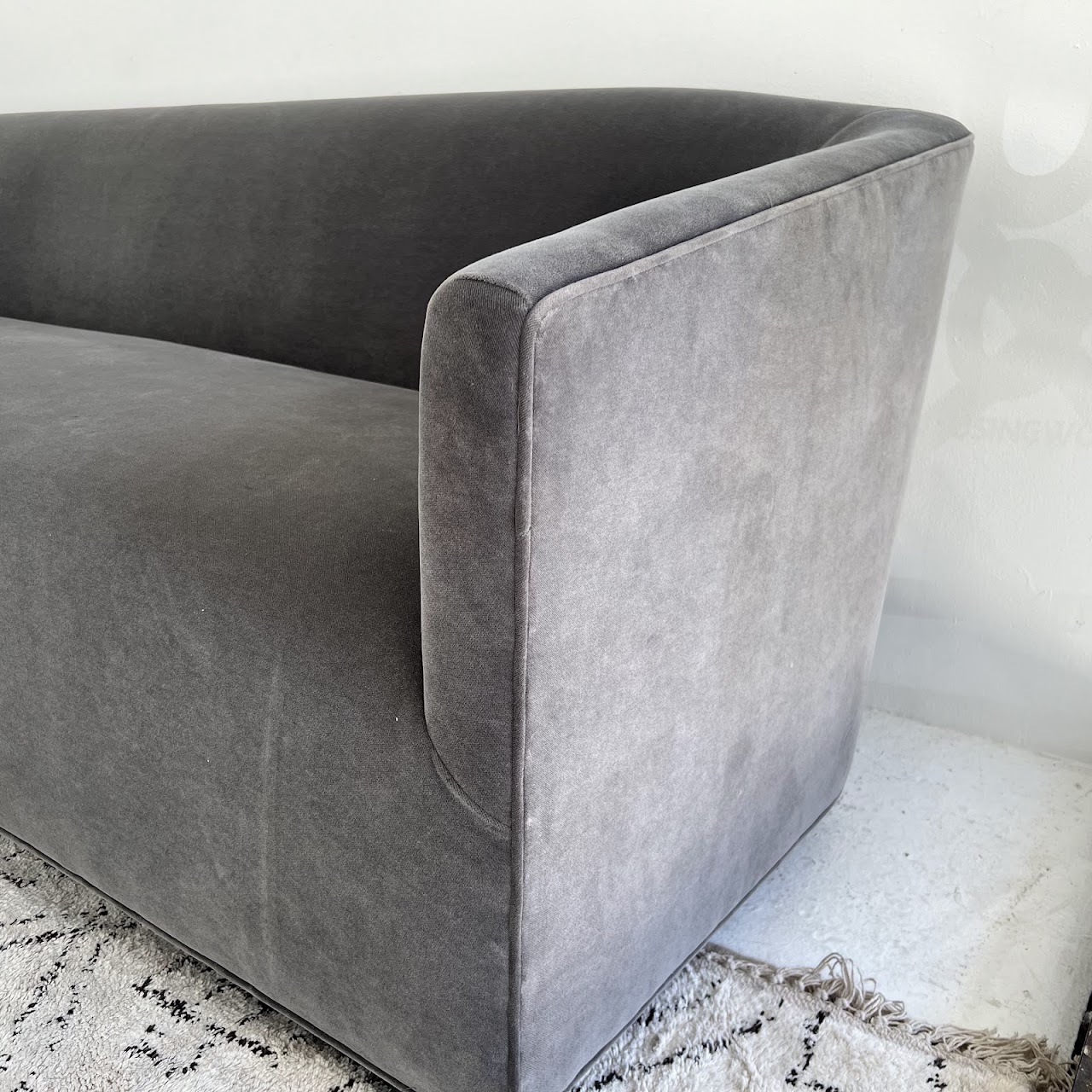 Restoration Hardware 1950s Italian Style Shelter-Arm Sofa