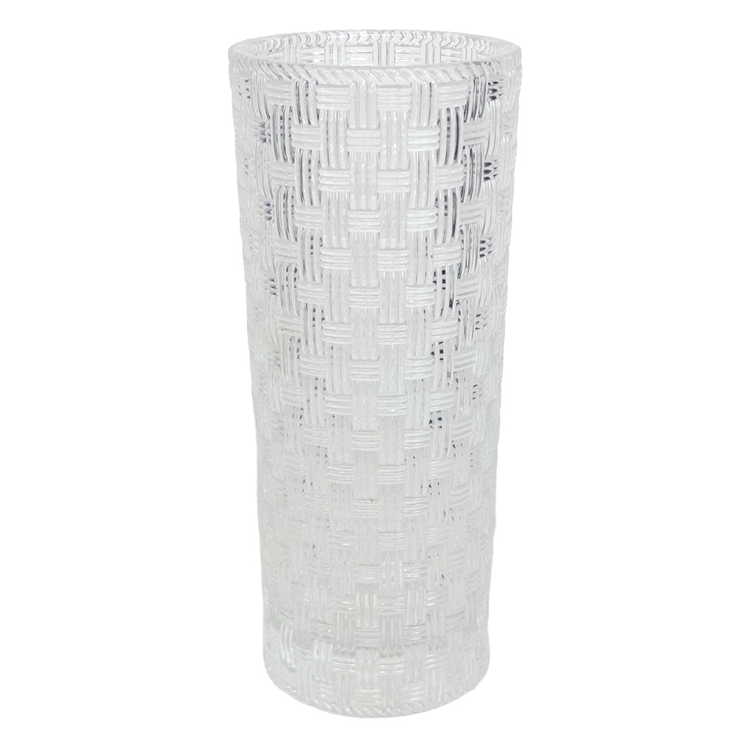 Tiffany & Co. Crystal Basket-Weave Large Vase