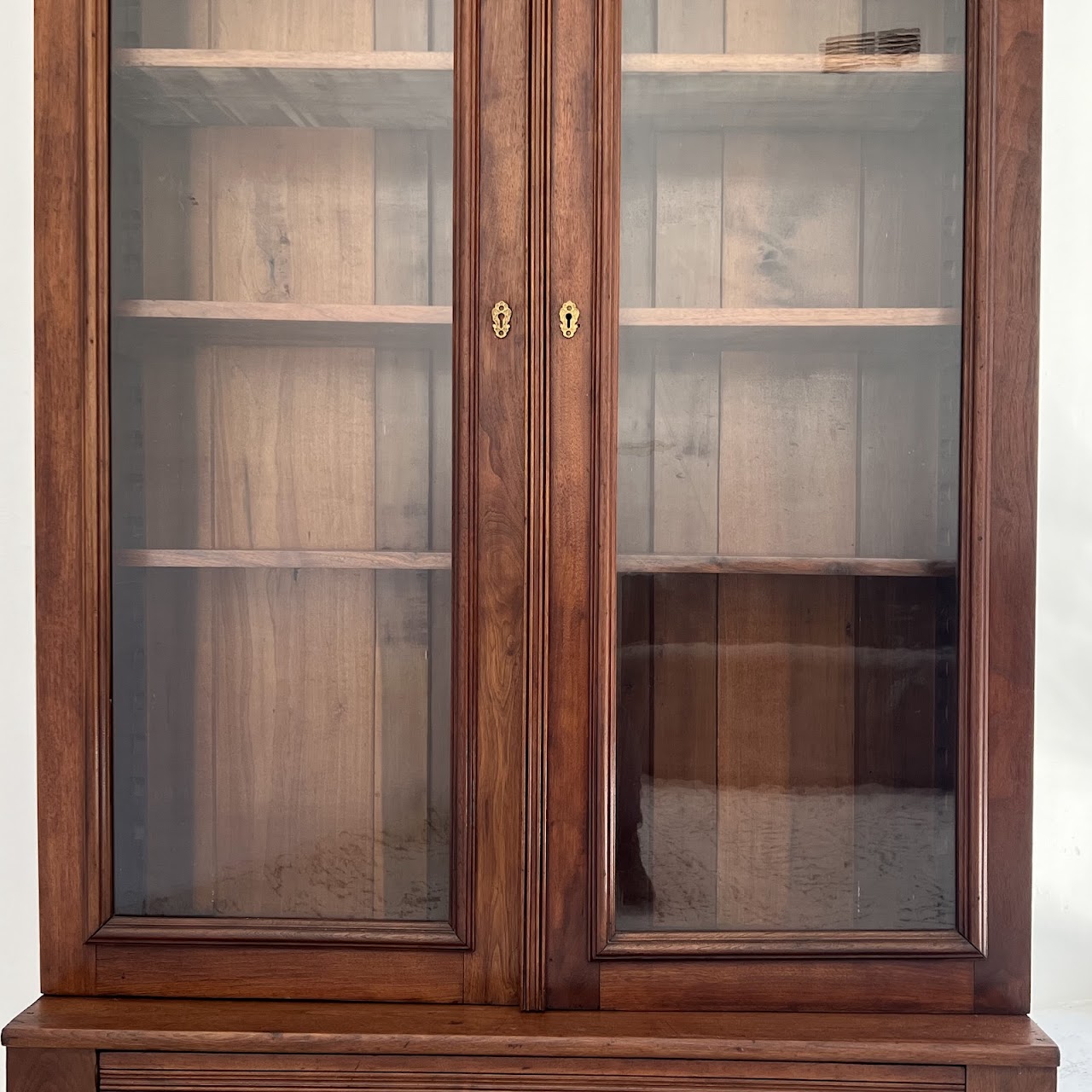 Eastlake Victorian Glass Front Bookcase