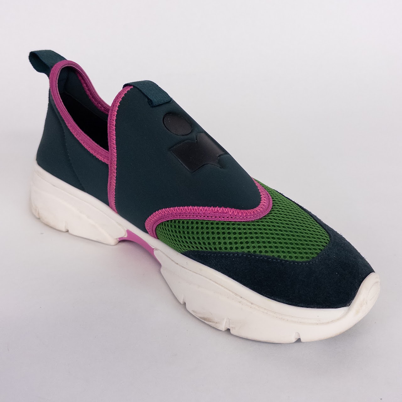 Isabel Marant Neoprene, Mesh and Suede Sneakers