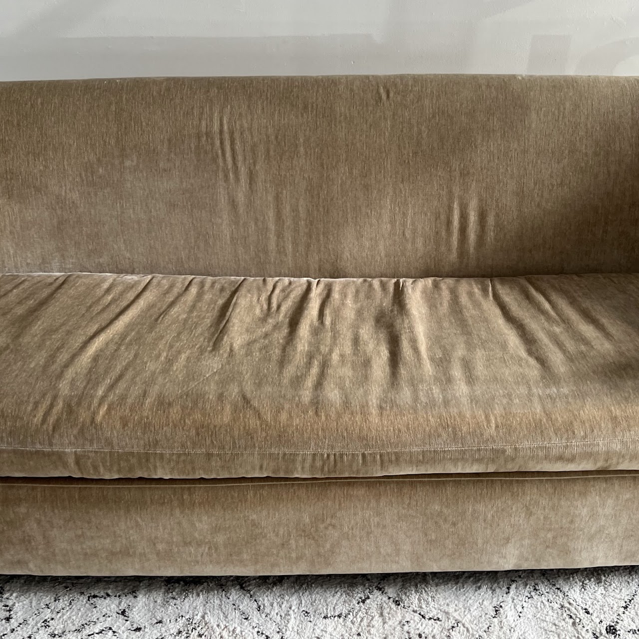 Baker Furniture Velvet Upholstered Sofa