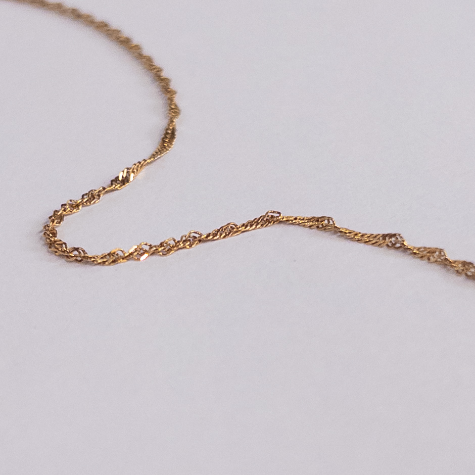 14K Gold, Sapphire and Diamond Pendant Necklace