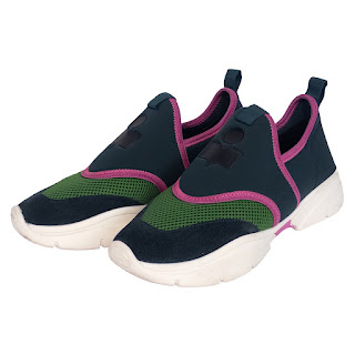 Isabel Marant Neoprene, Mesh and Suede Sneakers