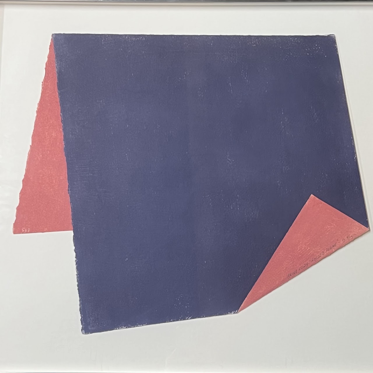 Bruce Cody 'Folded Plane D' Signed Lithograph and Folded Paper