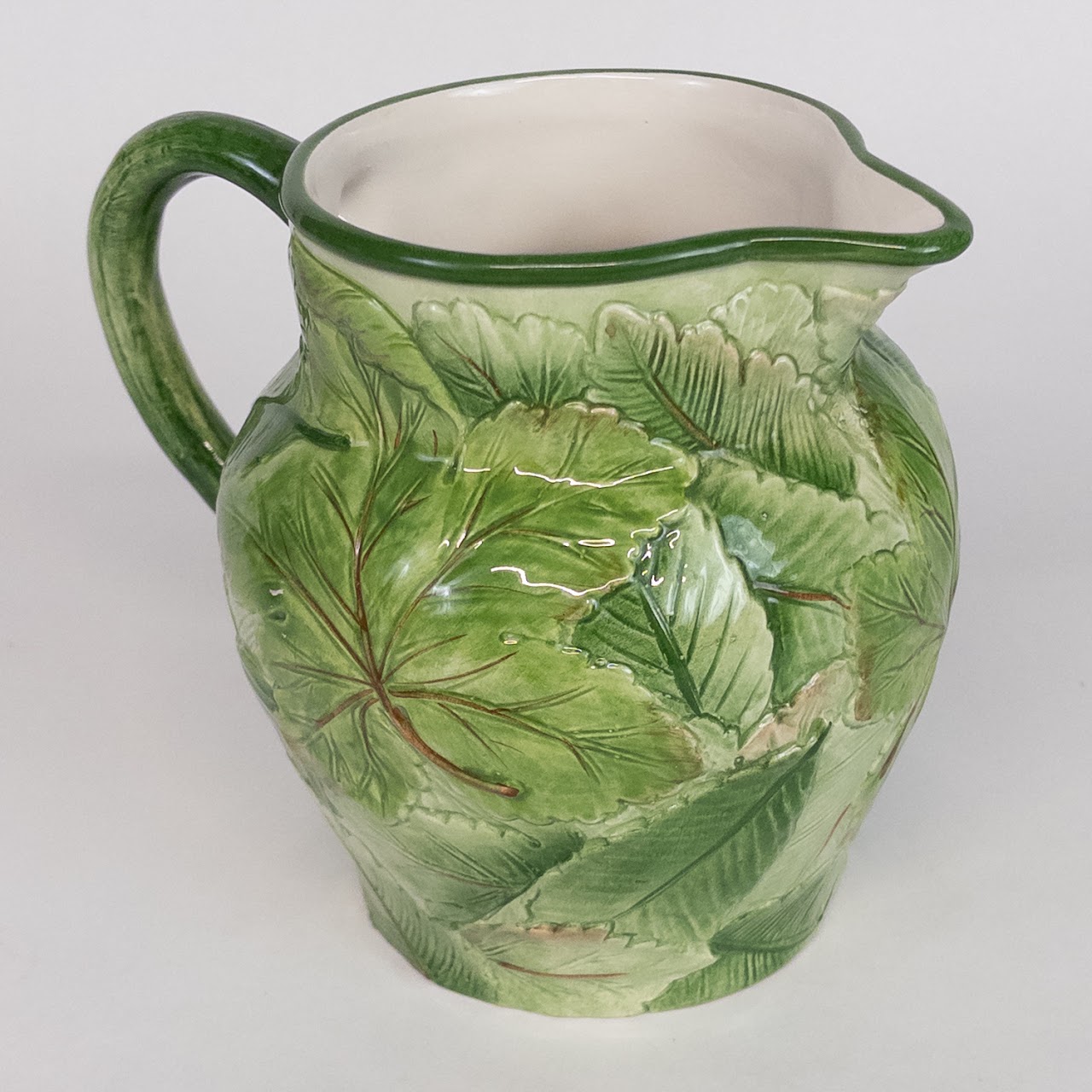 Tiffany & Co. Majolica Italian Ceramic Pitcher