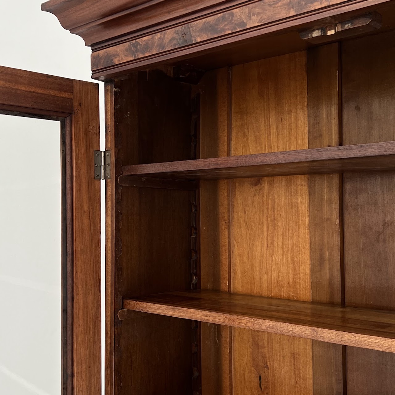 Eastlake Victorian Glass Front Bookcase