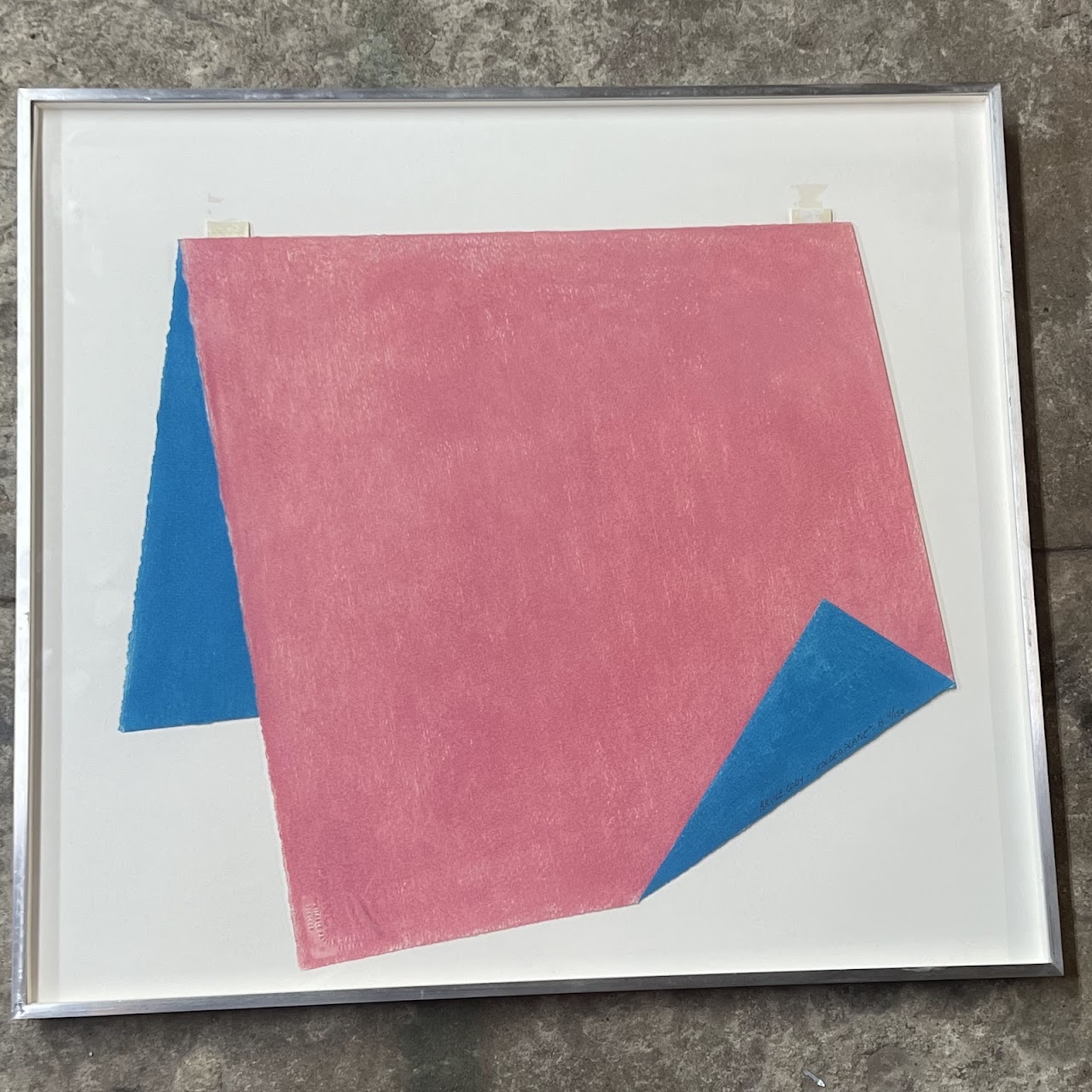 Bruce Cody 'Folded Plane B' Signed Lithograph and Folded Paper