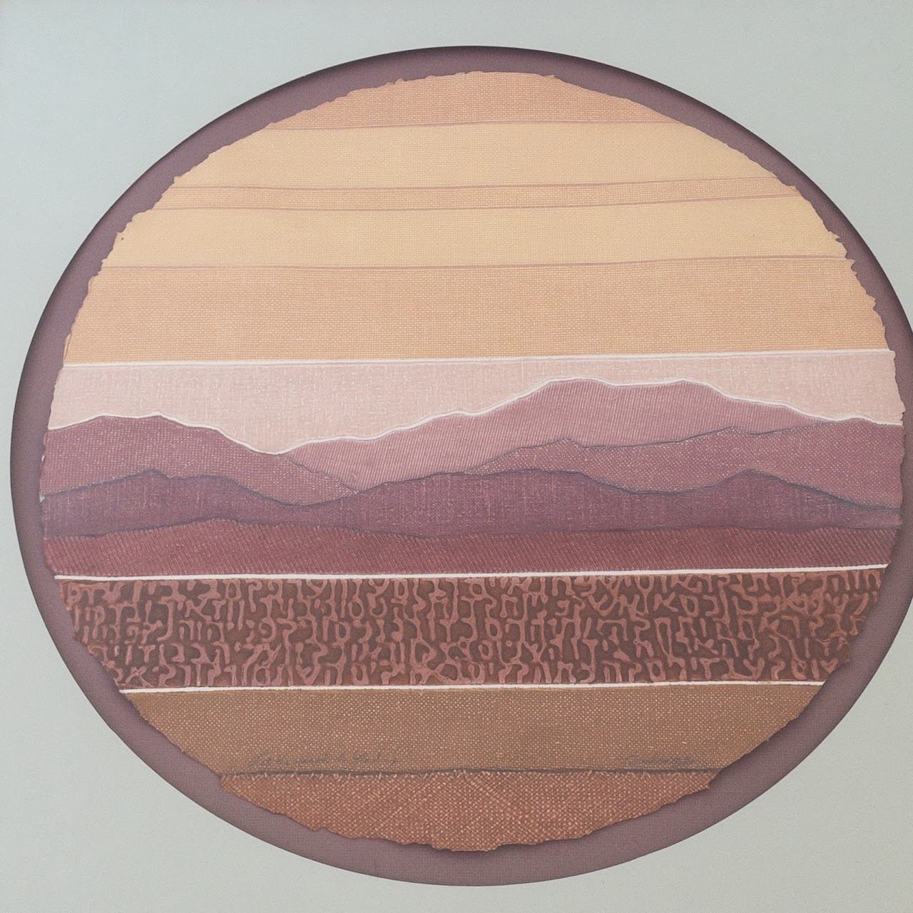 Sandra Bowden Circular Collagraph