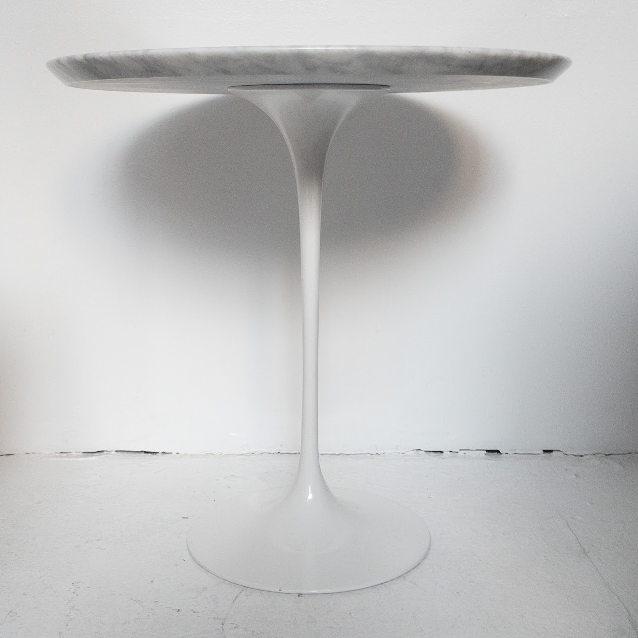 Marble Top Pedestal Accent Table