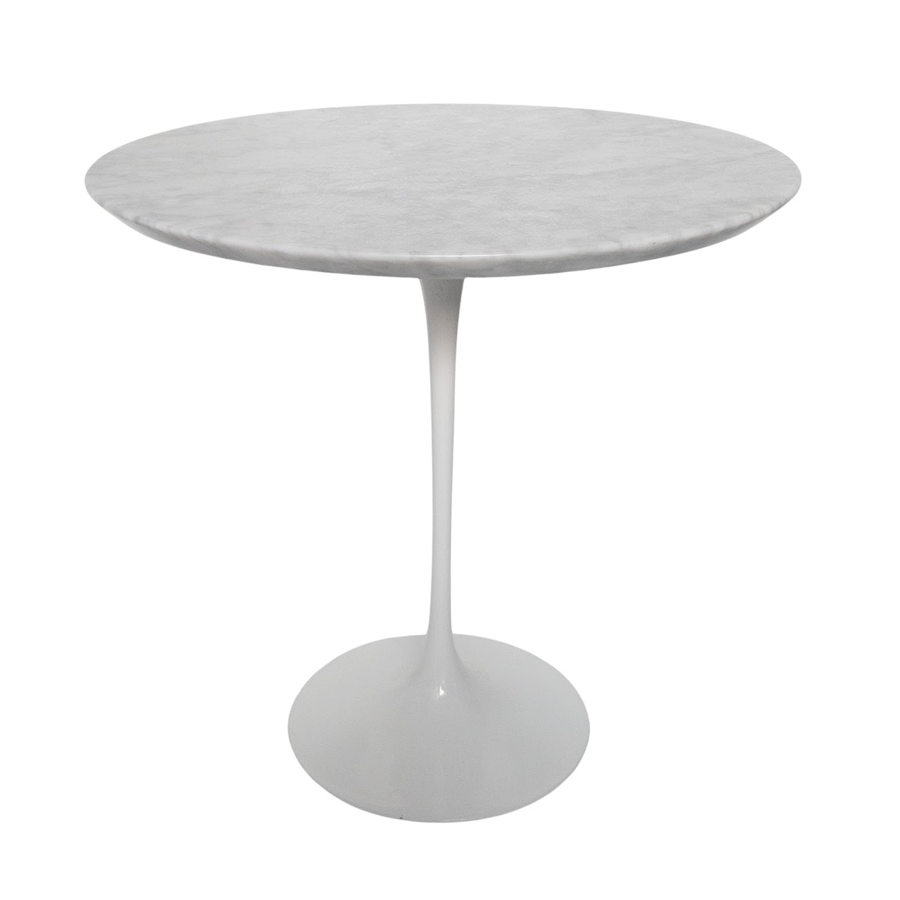 Marble Top Pedestal Accent Table