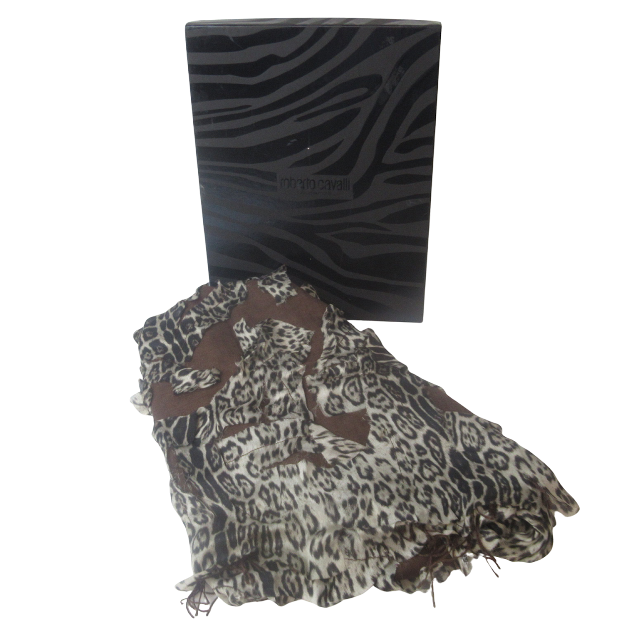 Roberto Cavalli Animal Print Wrap