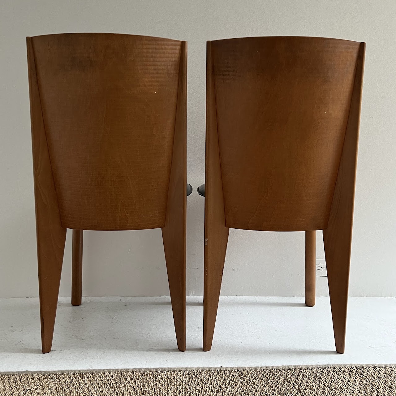 Calligaris Italian Post-Modernist Side Chair Pair #1