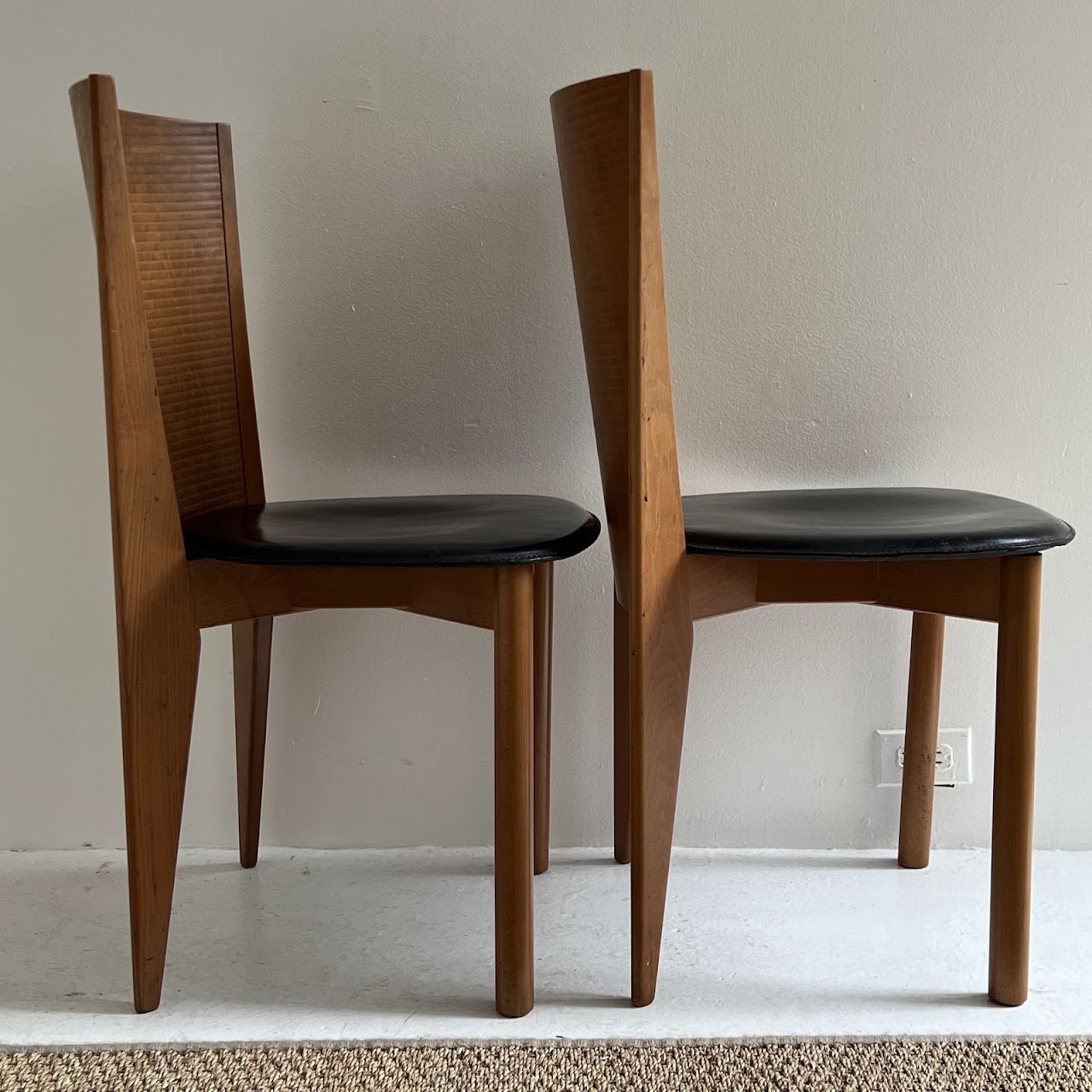 Calligaris Italian Post-Modernist Side Chair Pair #2