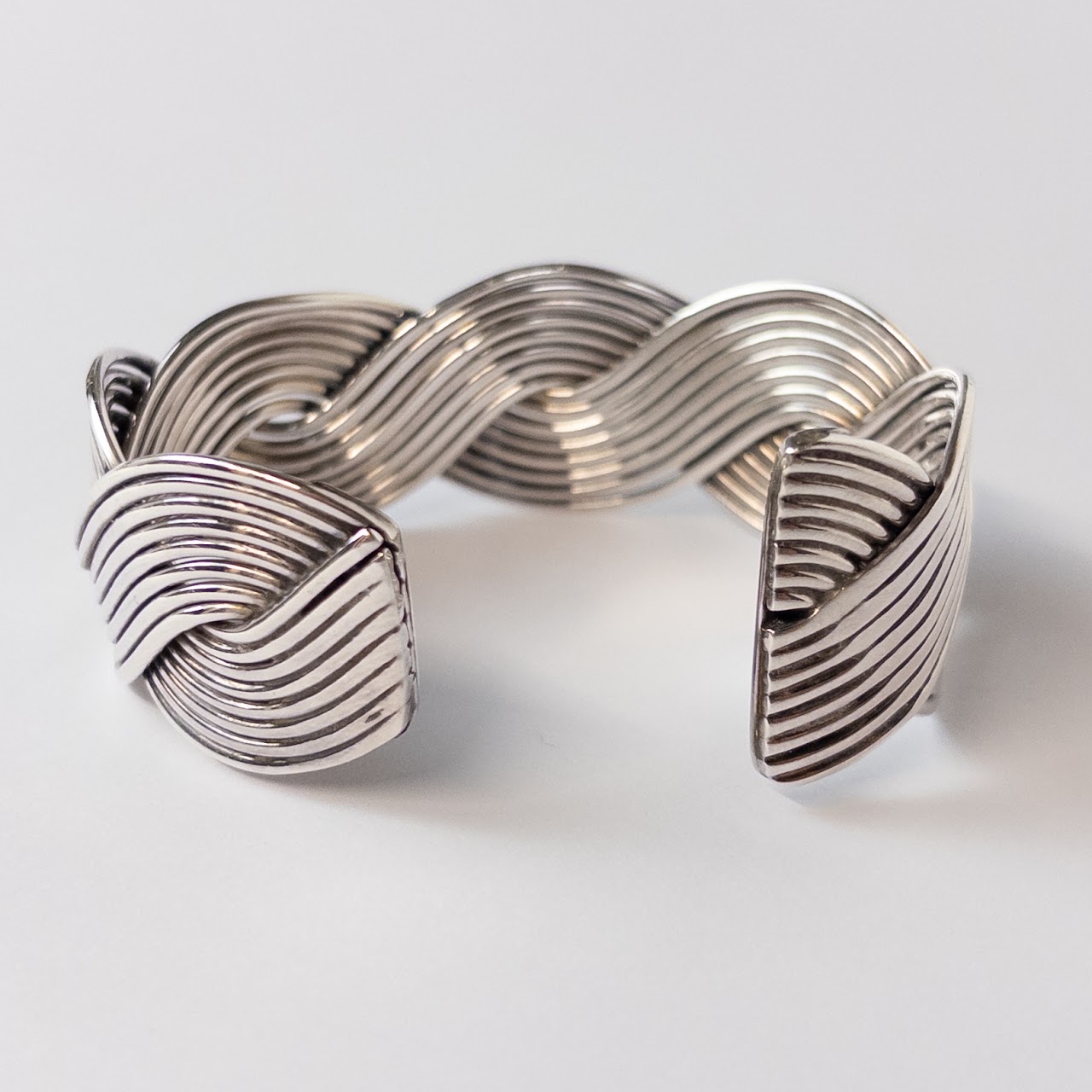 Sterling Silver Wave Cuff Bracelet