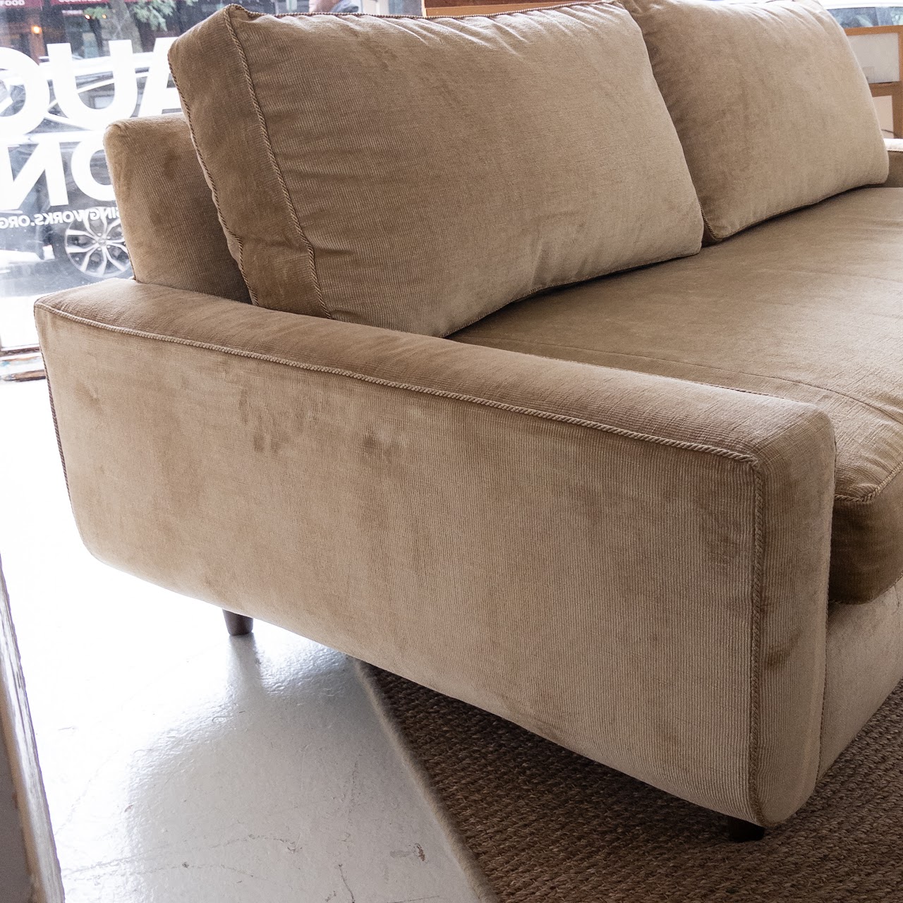 Mason-Art Custom Velvet Upholstered Sofa